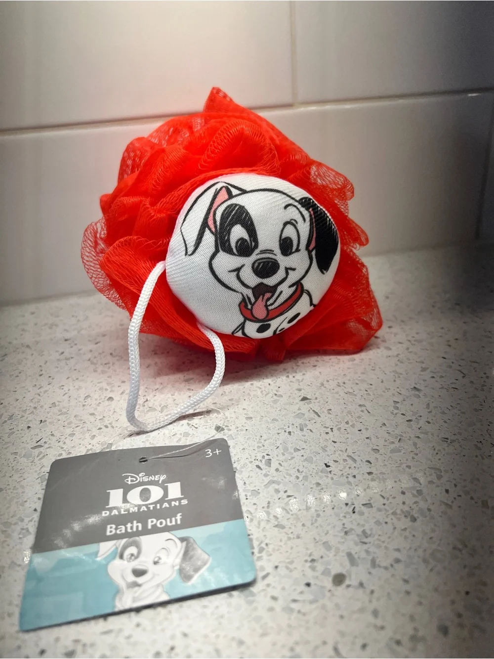 Disney Red Dalmatian Bath Pouf
